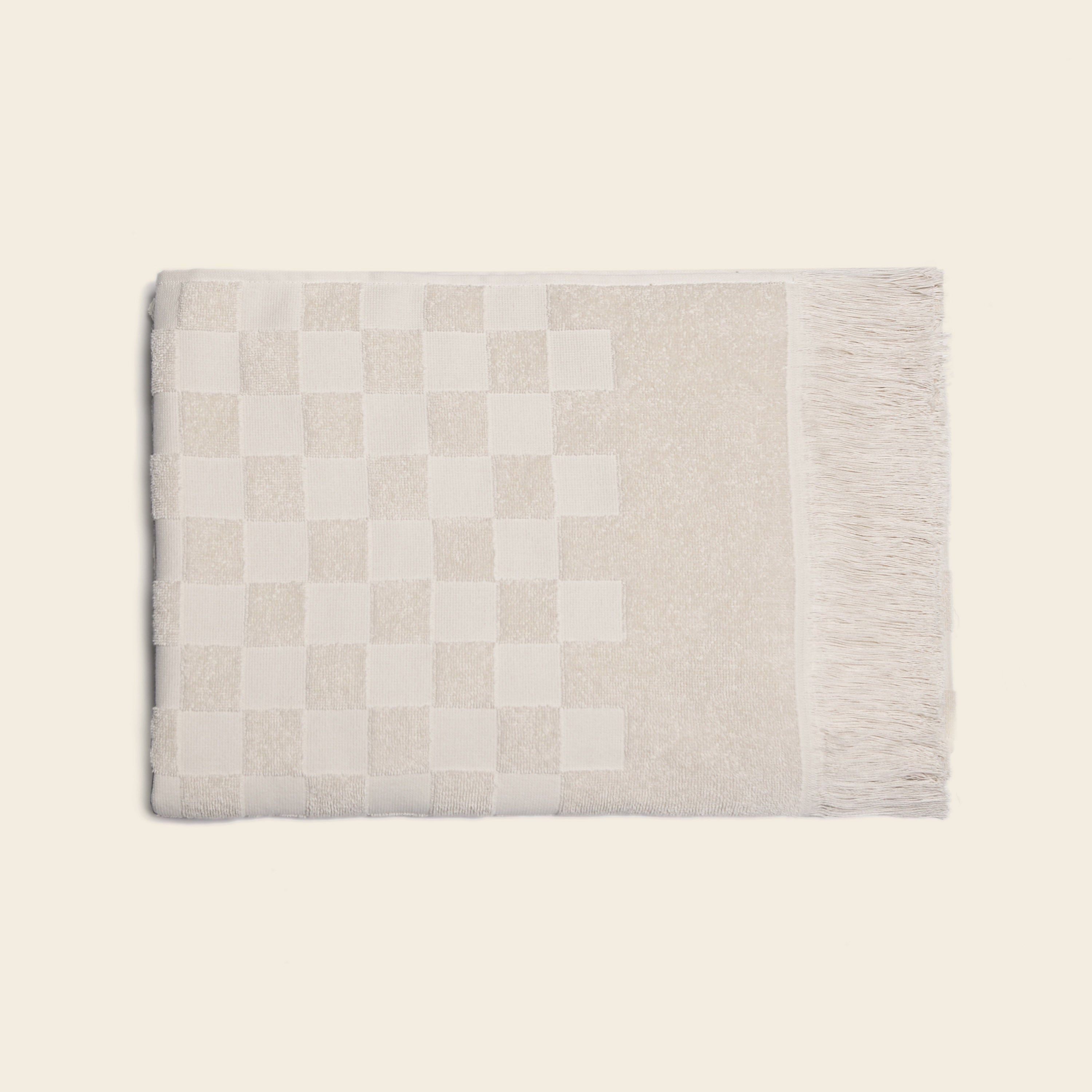 Organic Checkered Bath Towel –